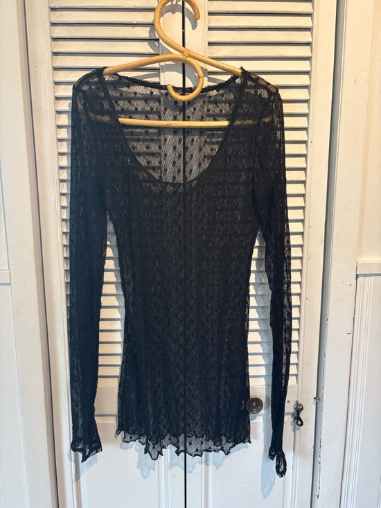 Free People Other - Free People Black Sheer Beach cover-up
